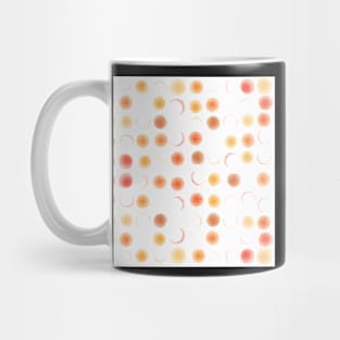 Watercolor orange dots Mug